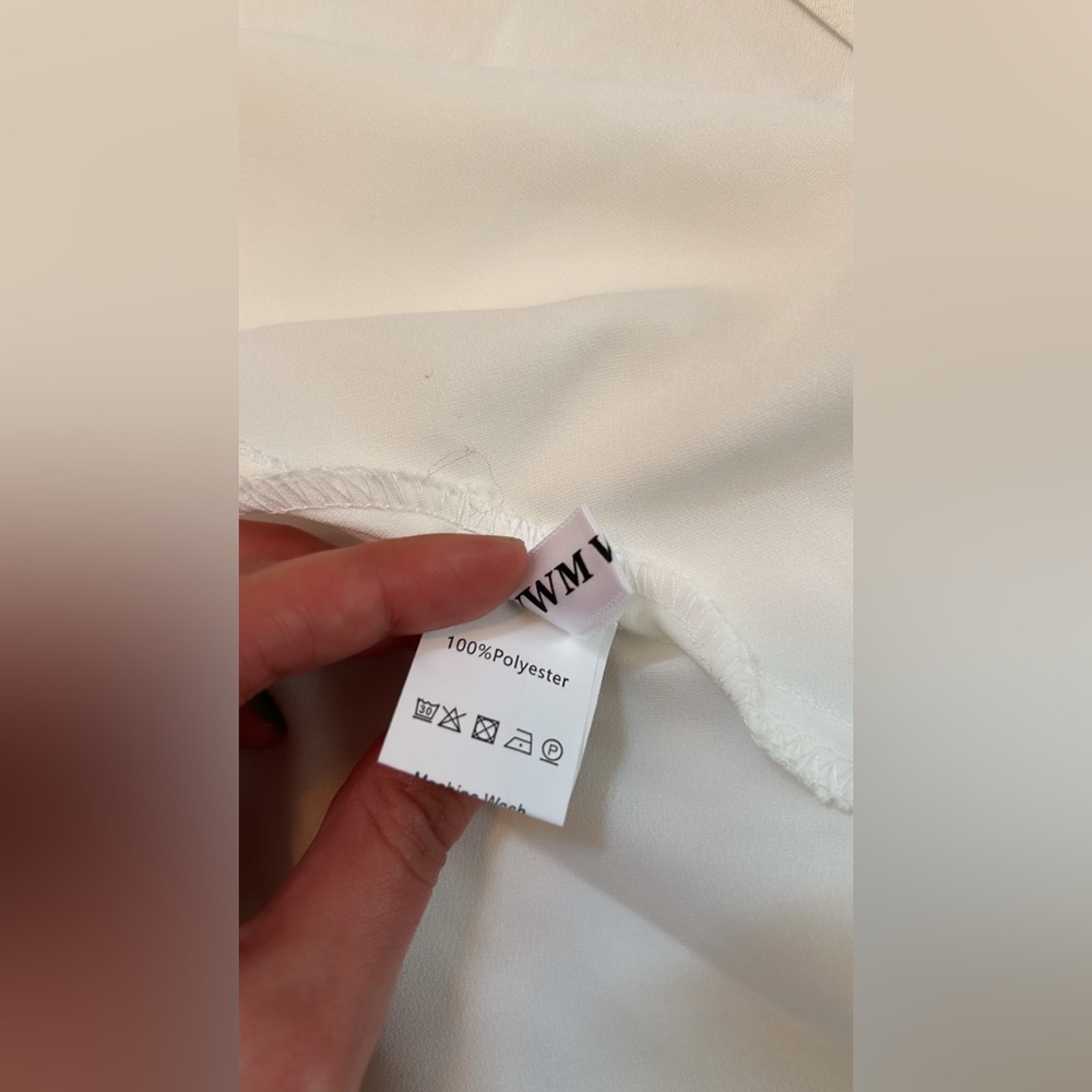 NWOT White Maxi Cocktail Dress Size M - Picture 5 of 9